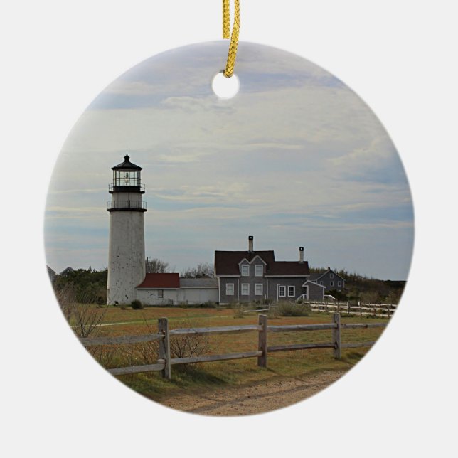 Cape Cod-Licht Keramikornament (Vorne)