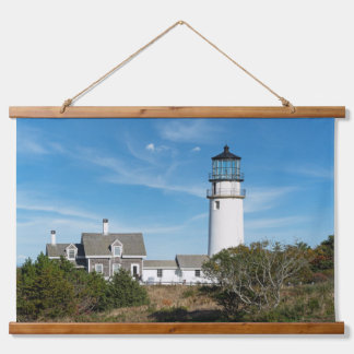 Cape Cod Lighthouse Wandteppich Mit Holzrahmen