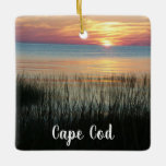Cape Cod, Ma, Beach Ocean Weihnachten Keramikornament<br><div class="desc">Cape Cod,  Ma,  Beach Ocean Sunset Weihnachtsschmuck halten Memorabilia Souvenier.</div>