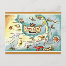 Cape Cod MA Retro-Postkarte Postkarte