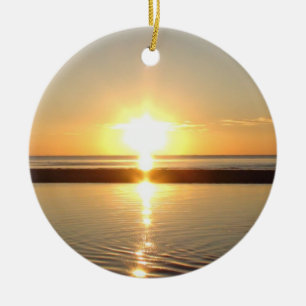 Cape Cod, Ma Sunset am Strand Weihnachten Keramik Ornament