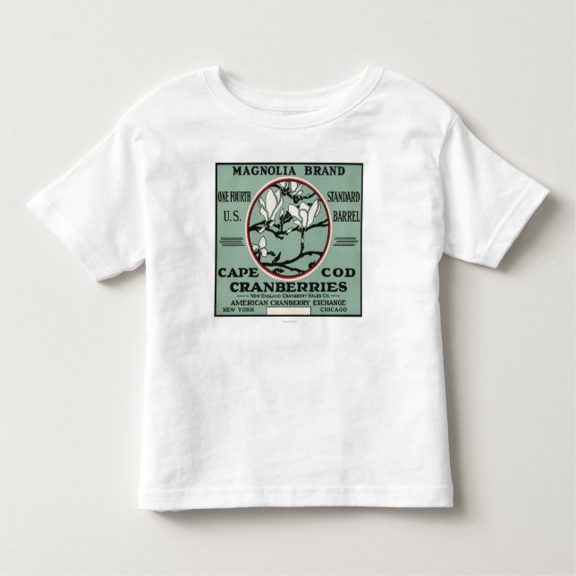 Cape Cod-Magnolien-Marken-Moosbeeraufkleber Kleinkind T-shirt (Vorderseite)