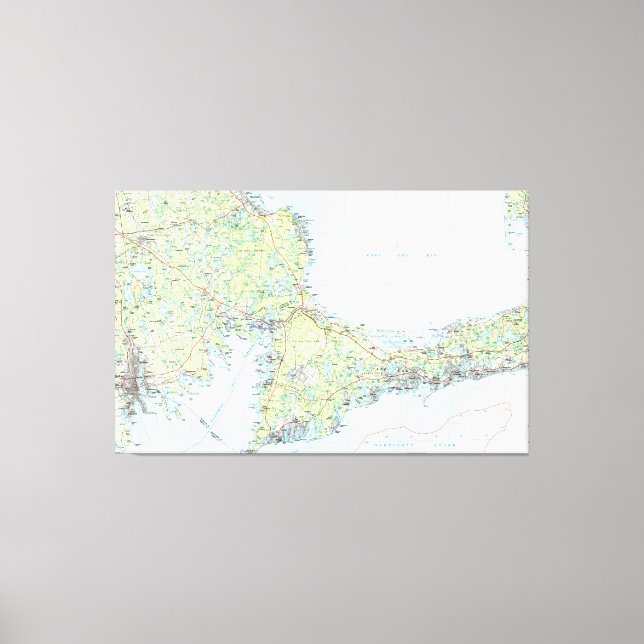 Cape Cod Map (1986) Leinwanddruck (Vorderseite)