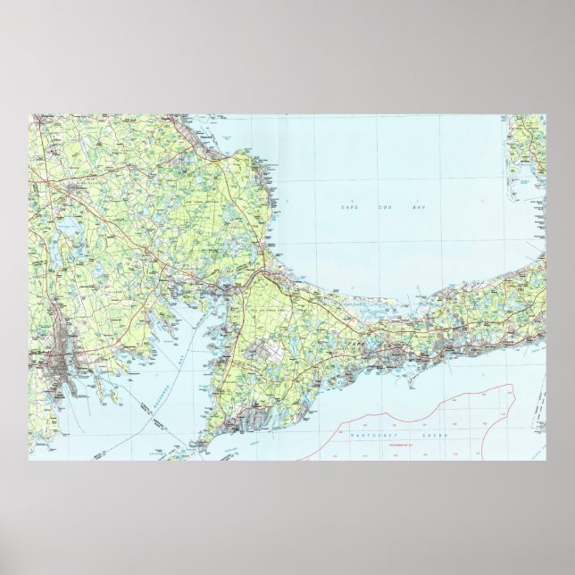 Cape Cod Map (1986) Poster (Vorne)
