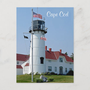 Cape Cod Mass Chatham Lighthouse Post Card Postkarte