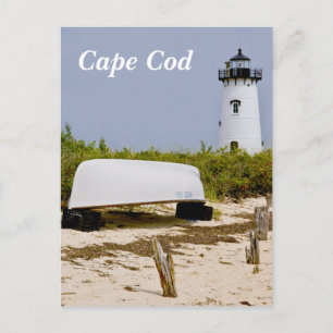 Cape Cod Mass Edgartown Lighthouse Post Card Postkarte