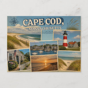 Cape Cod Mass. Postkarte