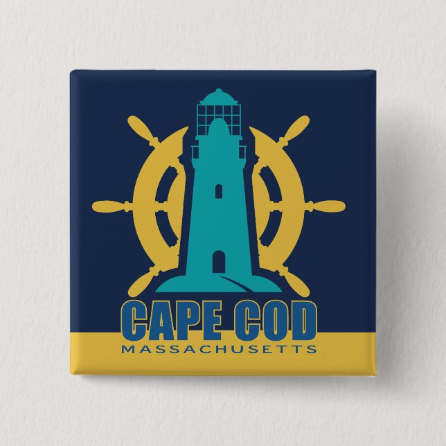 Cape Cod Massachusetts Button (Vorderseite)