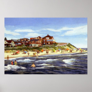 Cape Cod Massachusetts Falmouth Höhen und Strand Poster