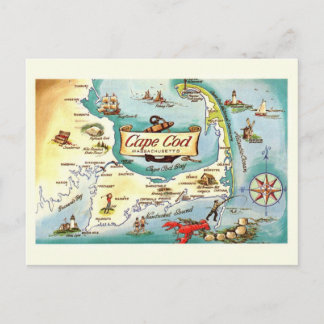 Cape Cod Massachusetts Karte