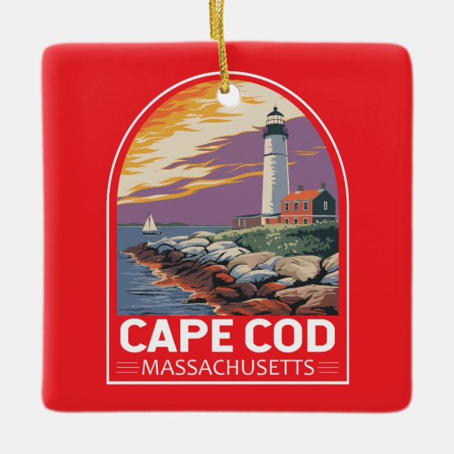Cape Cod Massachusetts Keramikornament (Vorderseite)