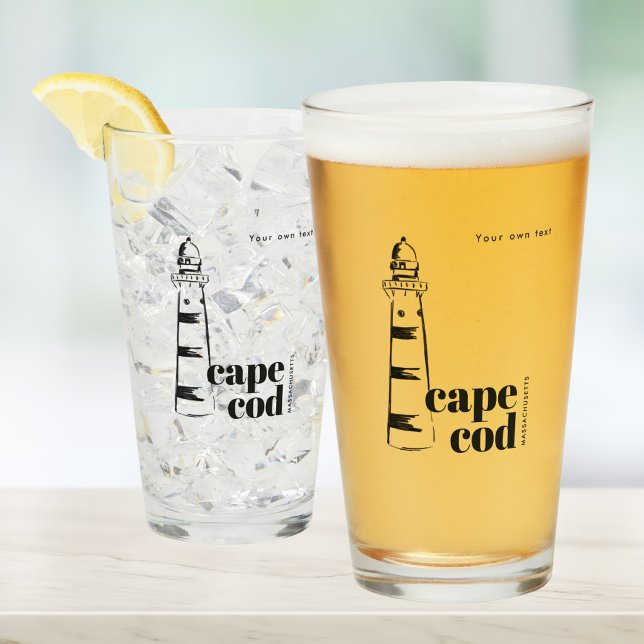 Cape Cod Massachusetts Leuchtturm Bier Glas (Von Creator hochgeladen)