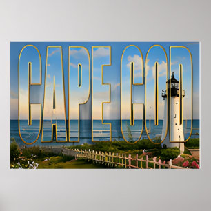 Cape Cod Massachusetts Leuchtturm Küstenreise Poster