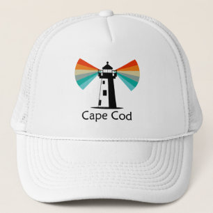 Cape Cod Massachusetts Leuchtturm Regenbogen Truckerkappe