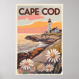 Cape Cod Massachusetts malerische Reise Kunst Retr Poster