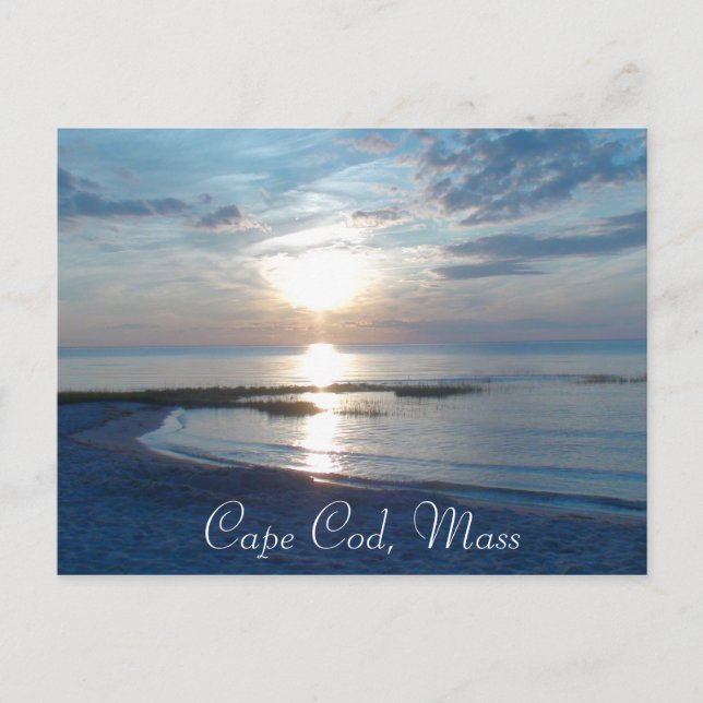 Cape Cod, Massachusetts Ocean Sunset Postcard Postkarte (Vorderseite)