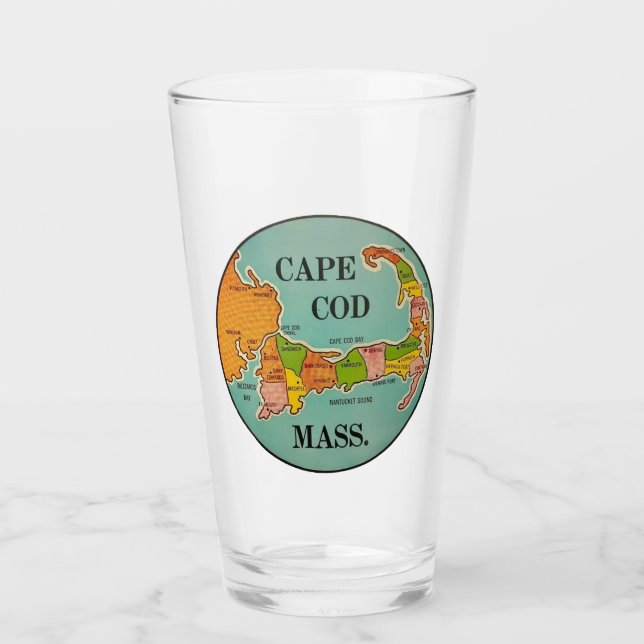 Cape Cod, Massachusetts - Pint Glass Glas (Vorderseite)