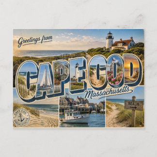 Cape Cod, Massachusetts Postkarte