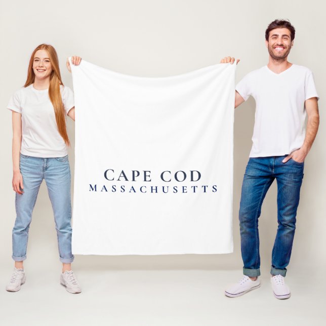 Cape Cod Massachusetts Preppy Coastal Home Style  Fleecedecke (Beispiel)