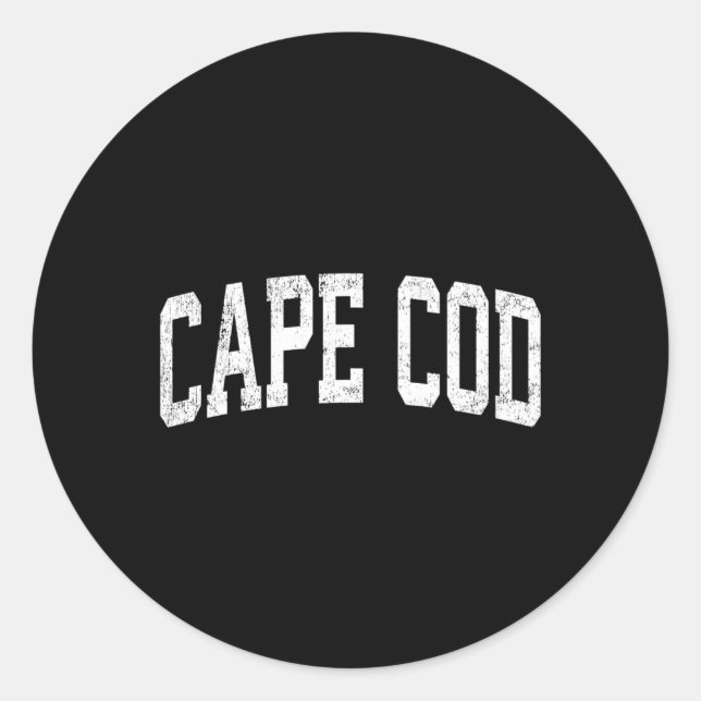 Cape Cod Massachusetts Runder Aufkleber (Vorderseite)
