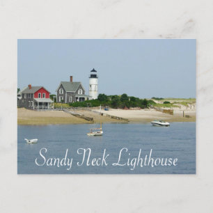 Cape Cod, Massachusetts - Sandy Neck Leuchtturm Postkarte