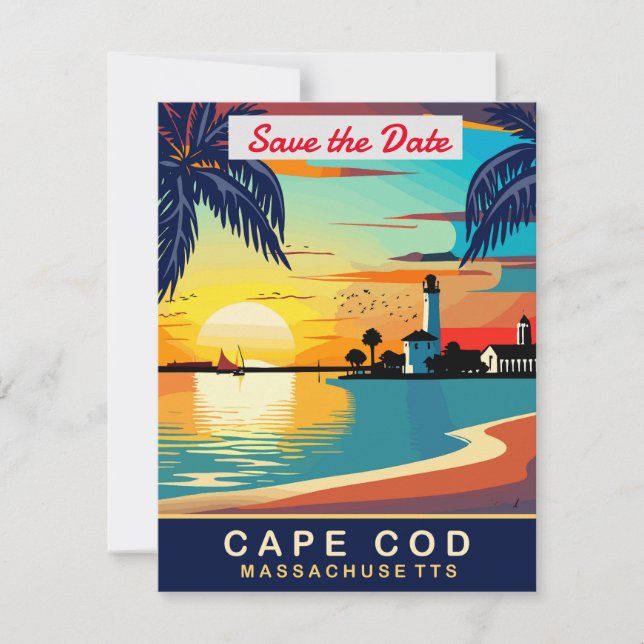 Cape Cod, Massachusetts, Save The Date (Vorderseite)
