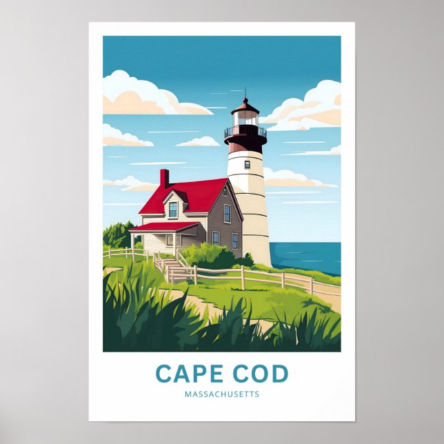 Cape Cod Massachusetts Travel Print Poster (Vorne)