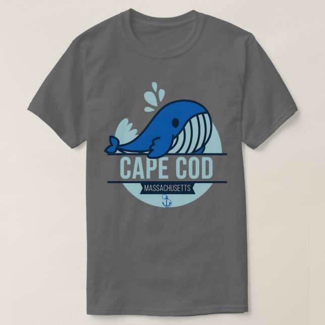 Cape Cod Massachusetts Whale T-Shirt (Design vorne)
