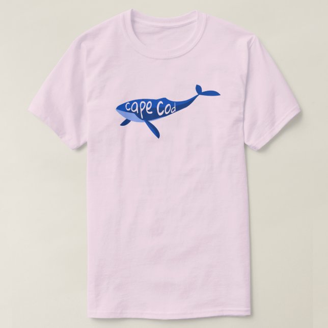 Cape Cod Massachusetts Whale T-Shirt (Design vorne)