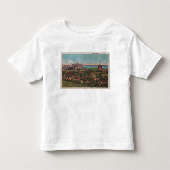 Cape Cod, MassachusettsHomes durch die Seeansicht Kleinkind T-shirt (Vorderseite)