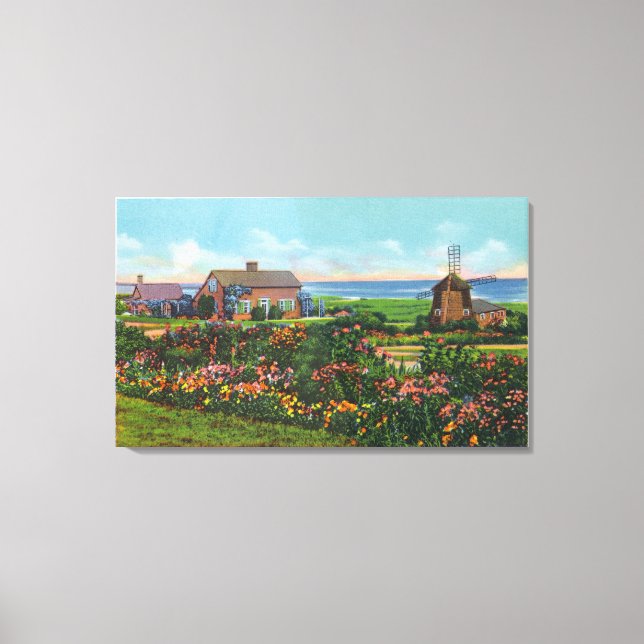 Cape Cod, MassachusettsSicht auf die Zuhause Leinwanddruck (Vorderseite)