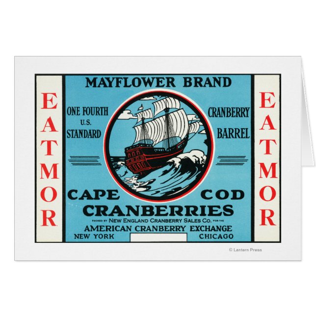 Cape Cod Mayflower Eatmor Cranberries Marke (Vorderseite (Horizontal))