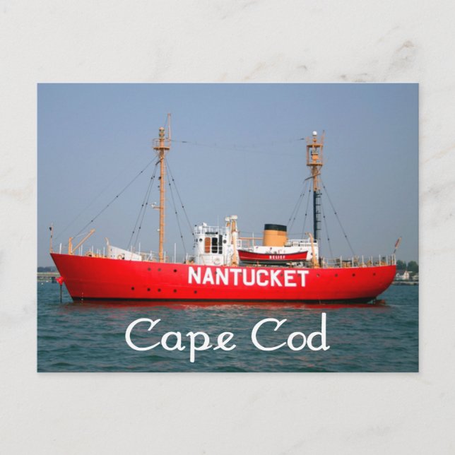 Cape Cod Nantucket, Massachusetts Postkarte (Vorderseite)