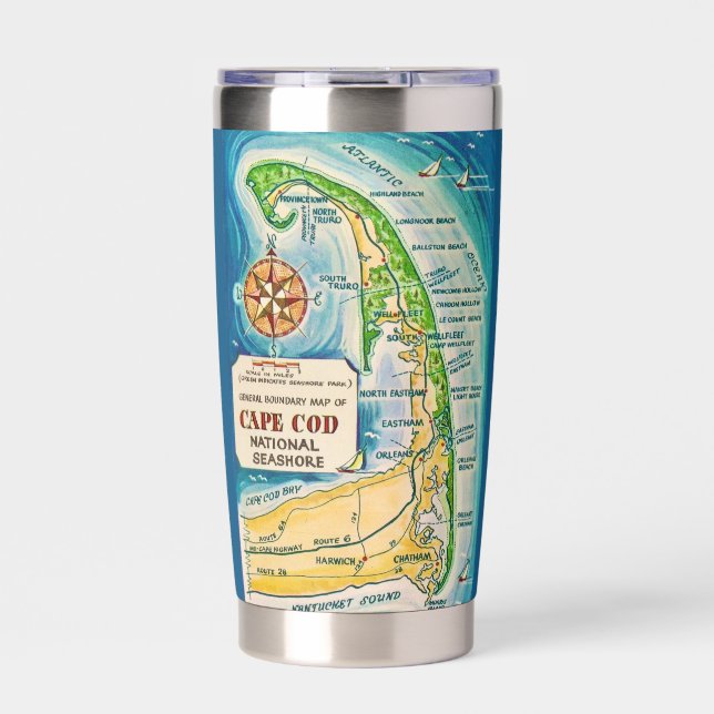 Cape Cod National Seashore Isolierte Tasse Thermobecher (Vorderseite)