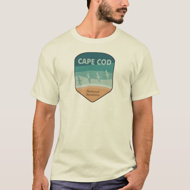 Cape Cod National Seashore Massachusetts Seagulls T-Shirt (Vorderseite)