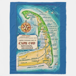 Cape Cod National Seashore Throw Blanket Fleecedecke