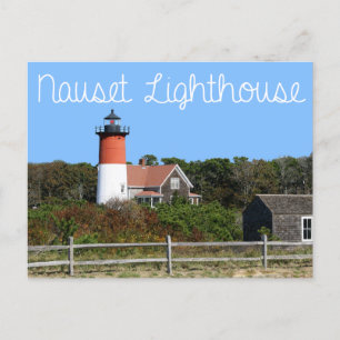 Cape Cod, Nauset Lighthouse, Eastham, MA Post Card Postkarte