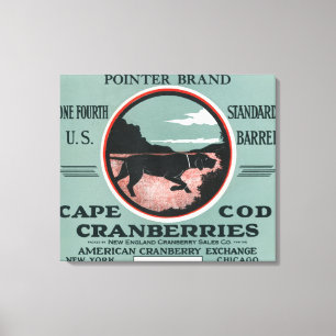 Cape Cod Pointer Markenbezeichnungen Cranberry Lab Leinwanddruck