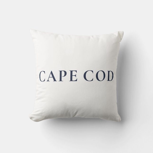 Cape Cod Preppy Coastal Home Decor Kissen (Vorderseite)