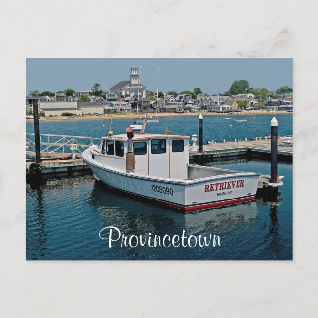 Cape Cod Provincetown Hafen, MA Post Card Postkarte (Vorderseite)