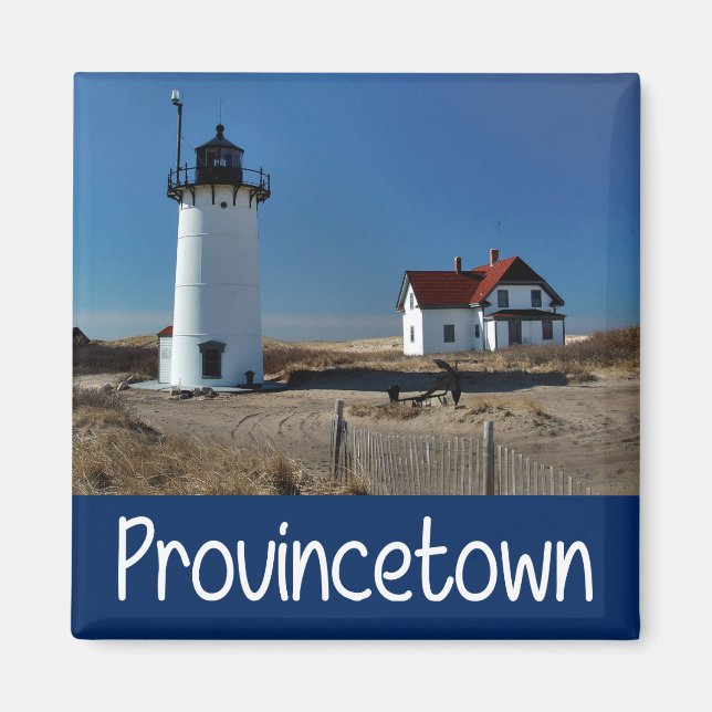 Cape Cod, Provincetown Massachusetts Leuchtturm Magnet (Vorne)