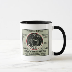 Cape Cod-Puritaner-Marken-Moosbeeraufkleber Tasse