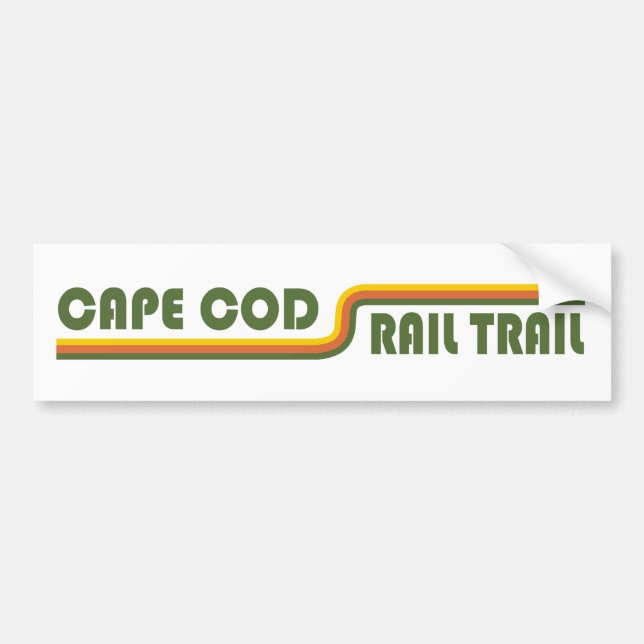 Cape Cod Rail Trail Autoaufkleber (Vorne)