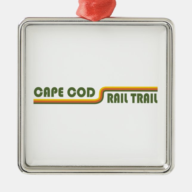 Cape Cod Rail Trail Ornament Aus Metall (Vorne)