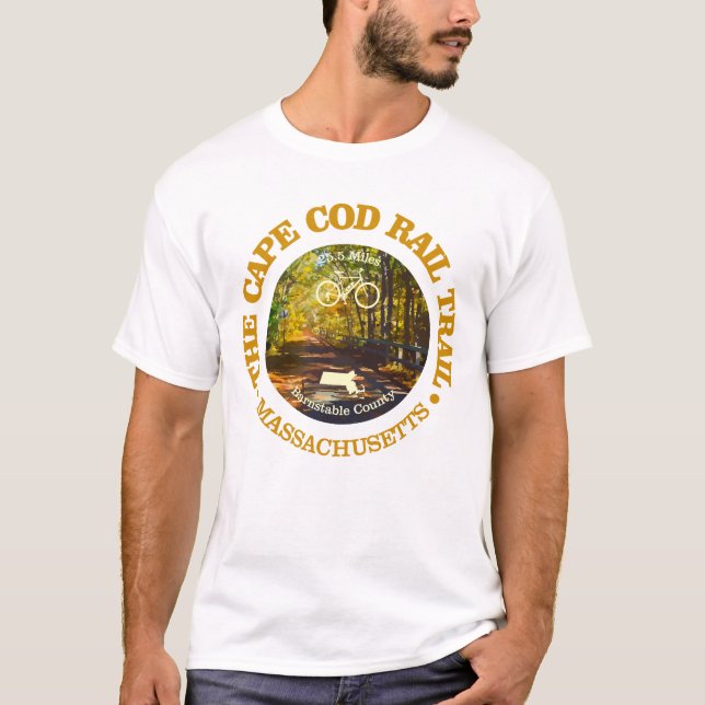 Cape Cod Rail Trail (radfahren c) T-Shirt (Vorderseite)