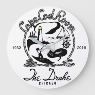 Cape Cod Room, The Drake Hotel, Chicago. 1932-2016 Große Wanduhr