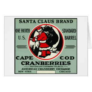 Cape Cod Santa Claus Marke Cranberry Label