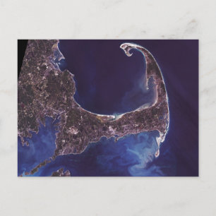 Cape Cod Satellite Foto Postkarte