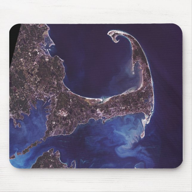 Cape Cod-Satelliten-Fotografie Mousepad (Vorne)