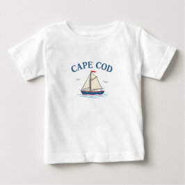 Cape Cod-Segelboot-Baby-T-Shirt Baby T-shirt